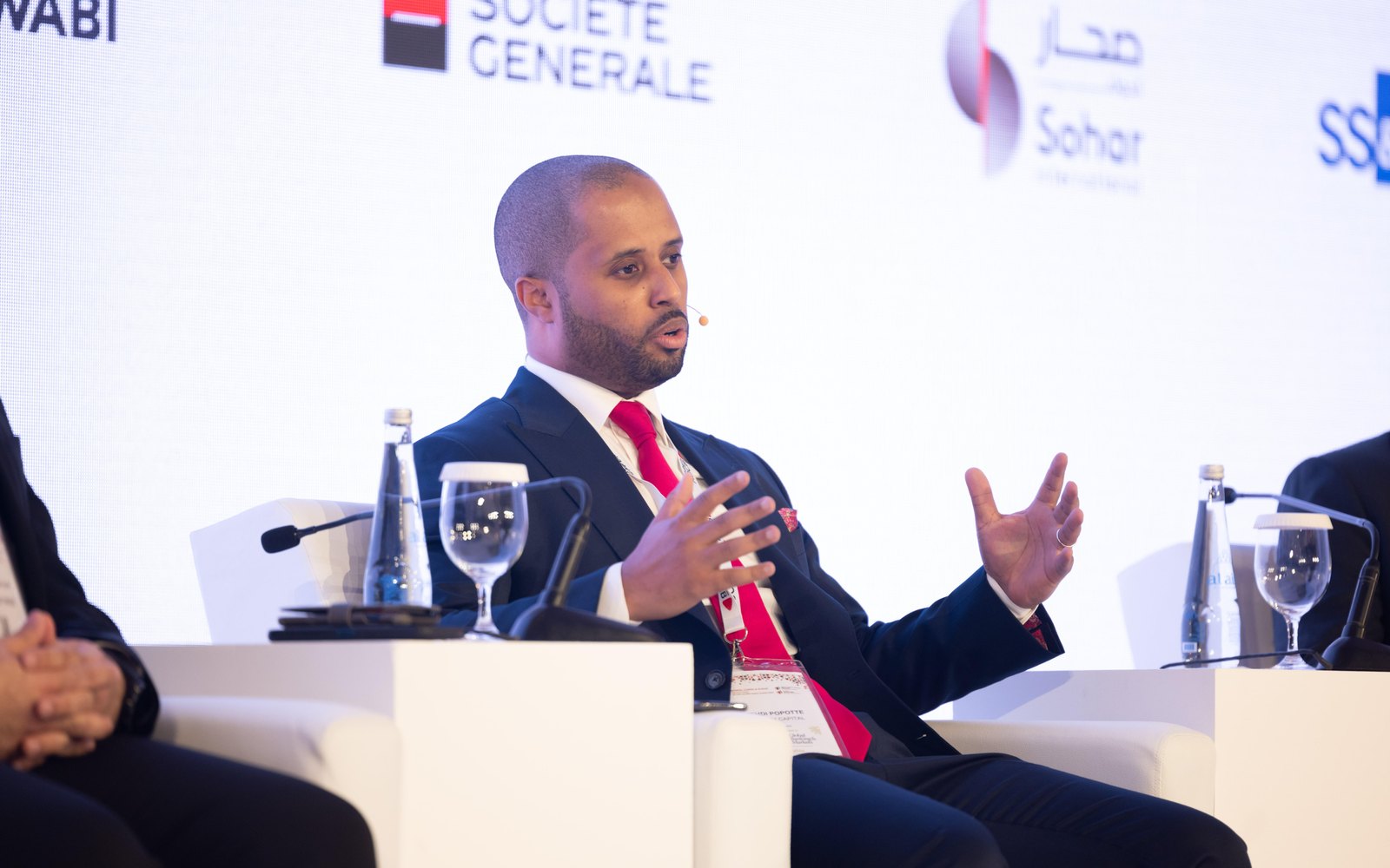 Mehdi speaking on a Global Banking and Markets panel in Dubai